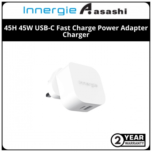 Innergie 45H 45W USB-C Power Delivery PD 3.0 Fast Charge Power Adapter Charger - 2Y