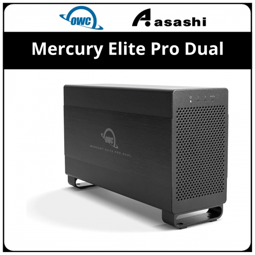 OWC Mercury Elite Pro Dual OWCTB2U3MED0GB Dual-Bay Performance RAID Storage Enclosure with Thunderbolt 2 and USB 3.2 (5Gb/s)