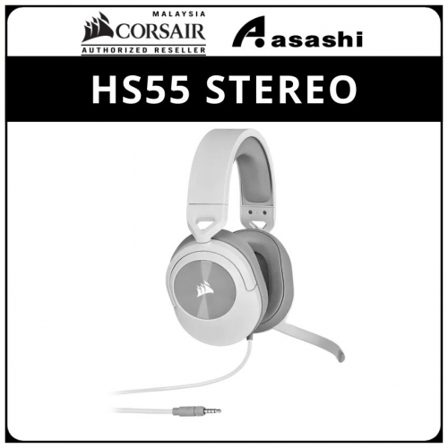 CORSAIR HS55 STEREO Gaming Headset - White CA-9011261-AP
