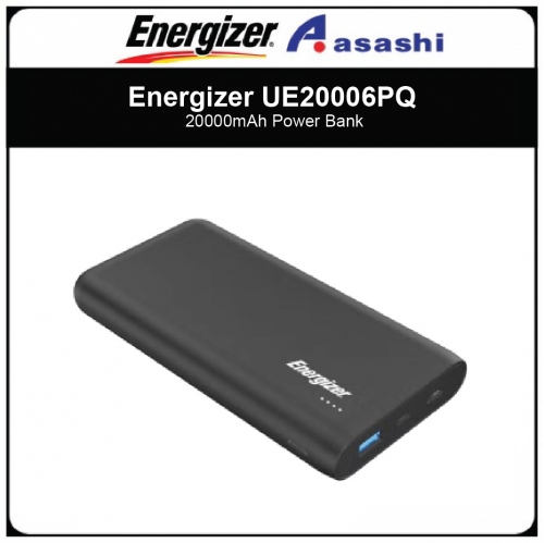 Energizer UE20006PQ 20000mAh Power Bank (1 yrs Limited Hardware Warrranty)