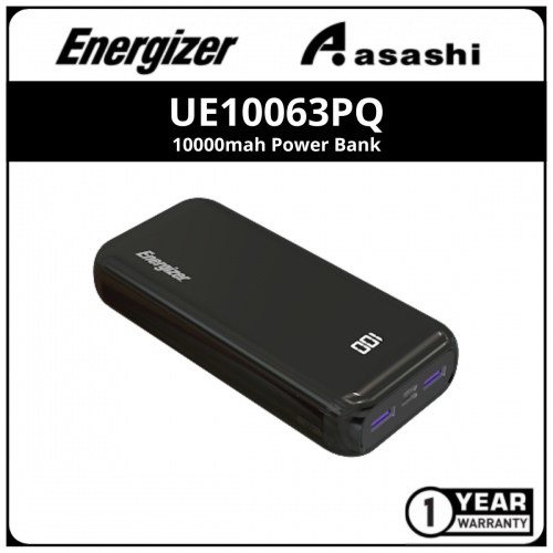 Energizer UE20011PQ 20000mAh Power Bank - 3 Outputs Including 2 Smart USB-A and 1 USB-C (1 yrs Limited Hardware Warrranty)