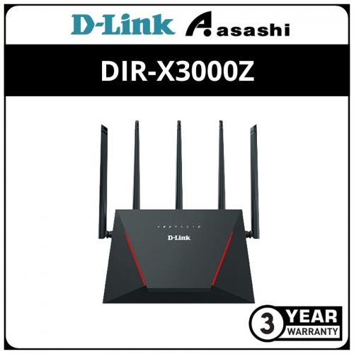 D-Link DIR-X3000Z AX3000 Mesh Gigabit Wireless Router