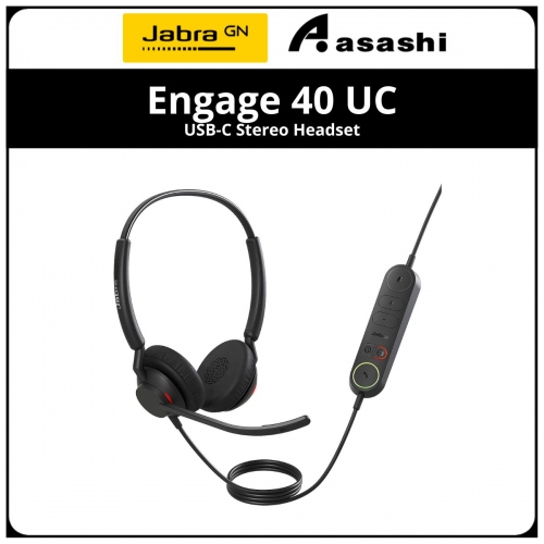 Jabra Engage 40 UC - (Inline Link) USB-C Stereo Headset