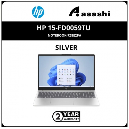 HP 15s-fd0059TU Notebook-7Z8E2PA- (Intel Core i5-1335U/8G D4 (4*2)/512GB SSD/15.6