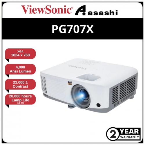 Viewsonic PG707X 4000 ANSI Lumens XGA DLP Projector (HDMI x2,RJ45LAN)