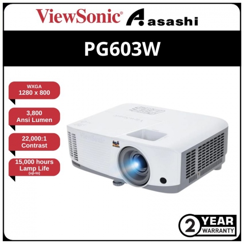 Viewsonic PG603W 3800 ANSI Lumens WXGA DLP Projector