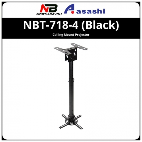 North Bayou NBT-718-4 (Black) Ceiling Mount Projector