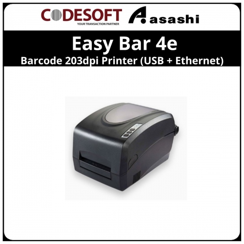 Code Soft Easy Bar 4e Barcode 203dpi Printer (USB + Ethernet)