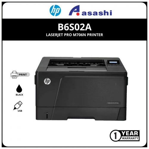 HP LaserJet Pro A3 Size M706n Printer (B6S02A)