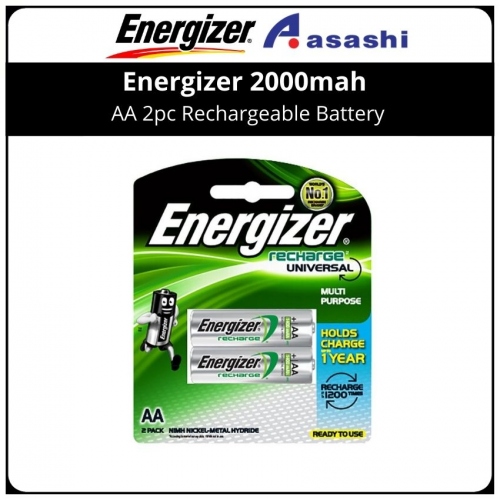 Energizer 2000mah AA 2pc Rechargeable Battery (NH15RP2PP)