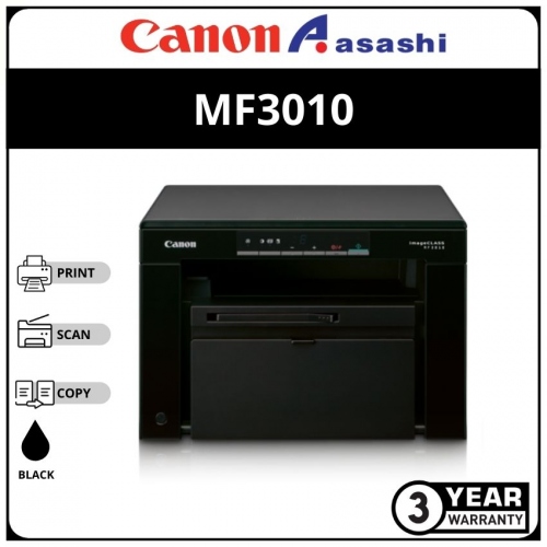 Canon Mf3010 Imageclass Laser Aio Printer (Print,Scan & Copy)