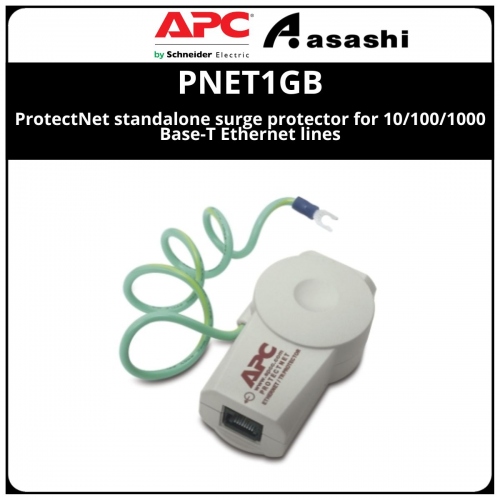 APC PNET1GB ProtectNet standalone surge protector for 10/100/1000 Base-T Ethernet lines