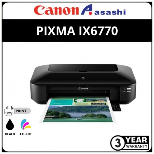 Canon Pixma Ix6770 A3 Size Inkjet Printer
