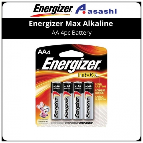 Energizer Max Alkaline AA 4pc Battery (E91BP4M)