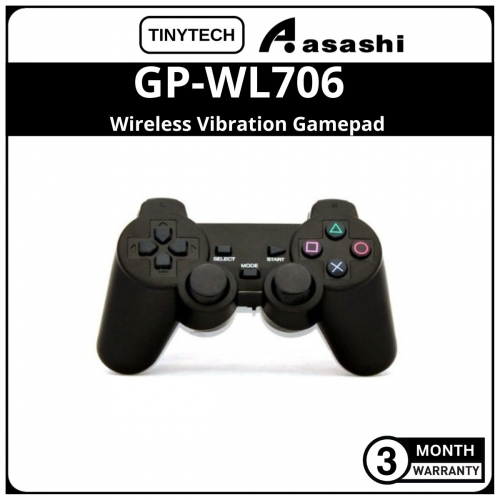 Tinytech GP-WL706 Wireless Vibration Gamepad (3 month Limited Hardware Warranty)