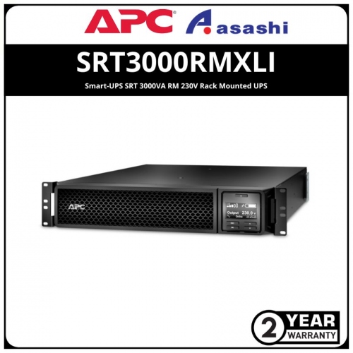 APC SRT3000RMXLI Smart-UPS SRT 3000VA RM 230V Rack Mounted UPS