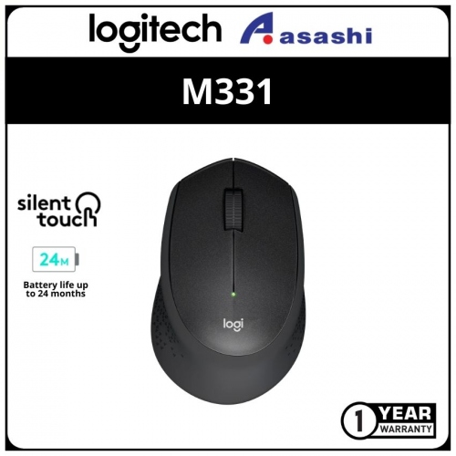 Logitech M331-Black Silent Plus Wirelss Mouse (1 yrs Limited Hardware Warranty)910-004914