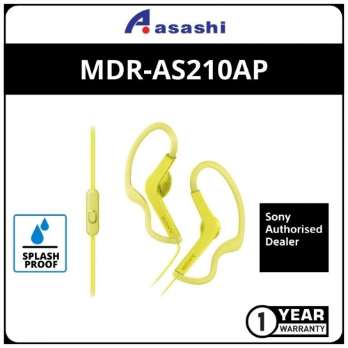 Sony AS210AP(Yellow) Sport In-Ear Headphone (1 yrs Limited Hardware Warranty)