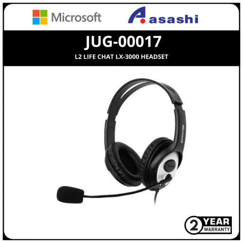 Microsoft JUG-00017 L2 Life Chat LX-3000 Headset (2 years Limited Hardware Warranty)