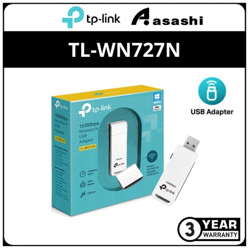 TP-Link TL-WN727N 150mbps Wireless N USB Adapter