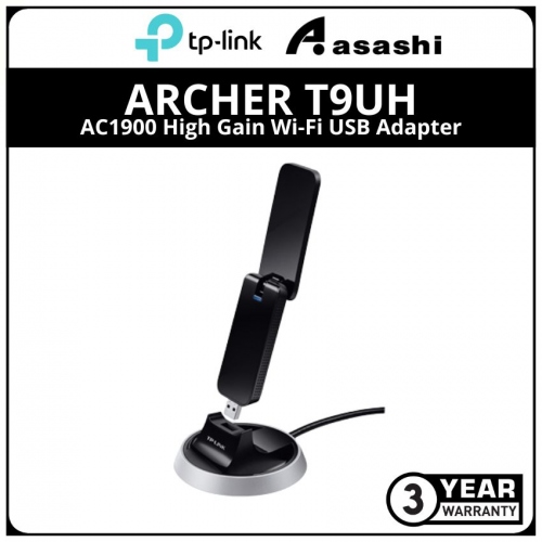 TP-Link Archer T9UH AC1900 High Gain Wi-Fi USB Adapter, 3T4R