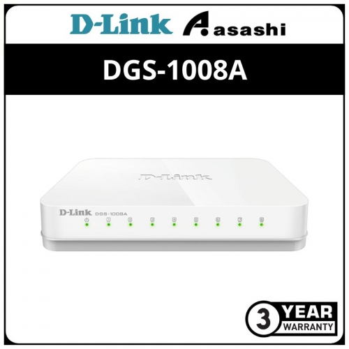 D-Link Dgs-1008a 8-Port Gigabit Desktop Switch