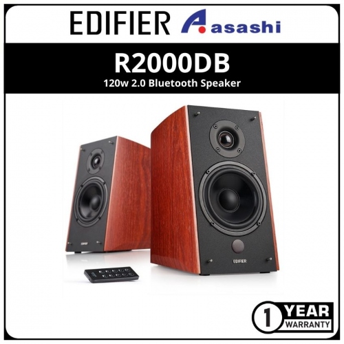 Edifier R2000DB-Wood 120w 2.0 Bluetooth Speaker (1 yrs Limited Hardware Warranty)