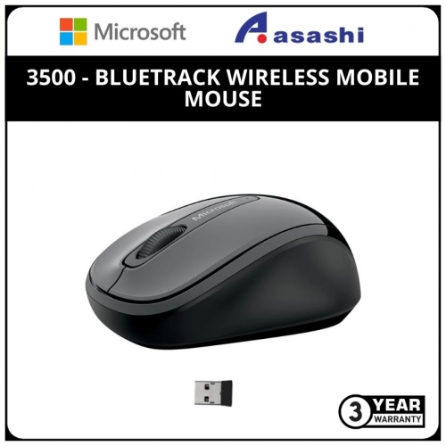 Microsoft 3500-Ness Grey Bluetrack Wireless Mobile Mouse - GMF-00006 (3 yrs Limited Hardware Warranty)