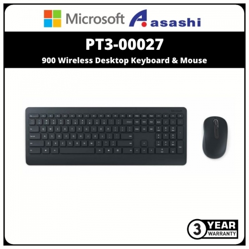 Microsoft PT3-00027 900 Wireless Desktop Keyboard & Mouse Combo (3 yrs Limited Hardware Warranty)