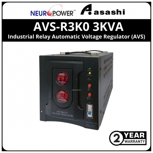 NeuroPower AVS-R3K0 3KVA Industrial Relay Automatic Voltage Regulator (AVS)