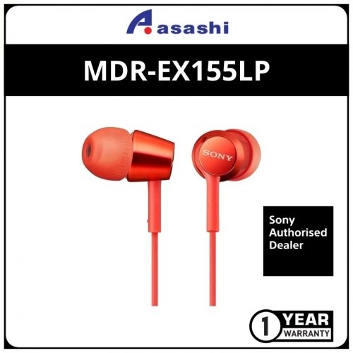 Sony EX155LP-Red In Ear Earphones (1 yrs Limited Hardware Warranty)