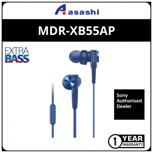 Sony XB55AP(Blue) Extra Bass Headphones (1 yrs Limited Hardware Warranty)