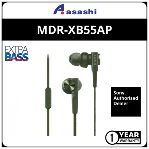 Sony XB55AP(Army Green) Extra Bass Headphones (1 yrs Limited Hardware Warranty)