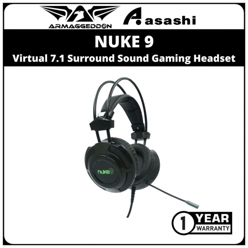 Armaggeddon NUKE 9 Virtual 7.1 Surround Sound Gaming Headset