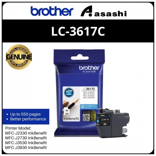 Brother LC-3617C Cyan Ink