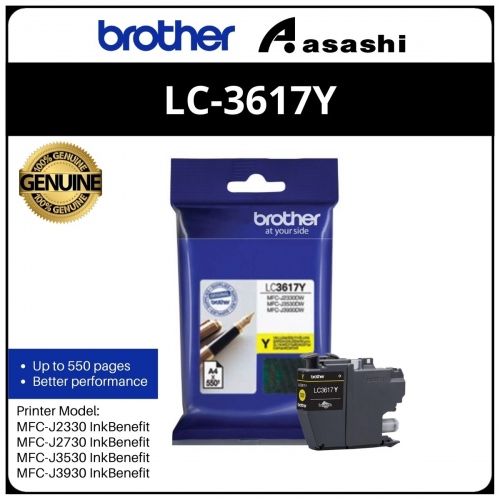 Brother LC-3617Y Yellow Ink