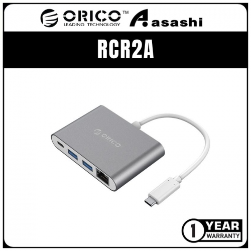 ORICO RCR2A Aluminum HUB with Type-C to Gigabit LAN (1 yrs Limited Hardware Warranty)