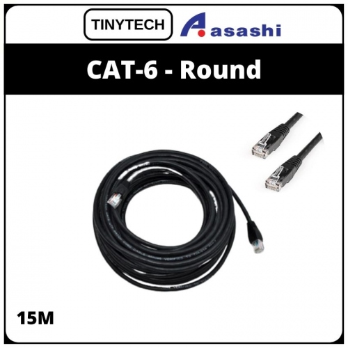 Tinytech CAT 6 Round Network Cable-15M (1 week Limited Hardware Warranty)