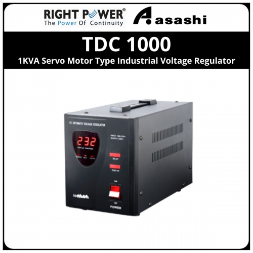 Right Power TDC 1000 1KVA Servo Motor Type Industrial Voltage Regulator