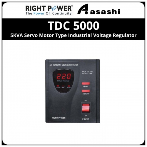 Right Power TDC 5000 5KVA Servo Motor Type Industrial Voltage Regulator