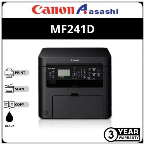 Canon Mf241d Imageclass Laser Aio Printer (Print,Scan,Copy & Duplex)