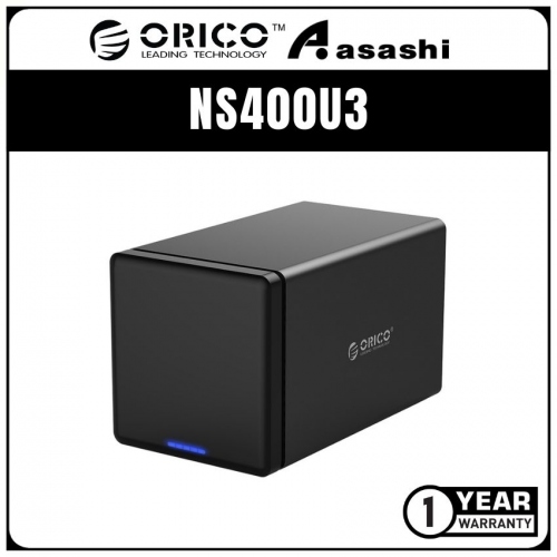 ORICO NS400U3 4-bay 3.5 SATA HDD Enclosure - Support 10TB*4 (1 yrs Limited Hardware Warranty)