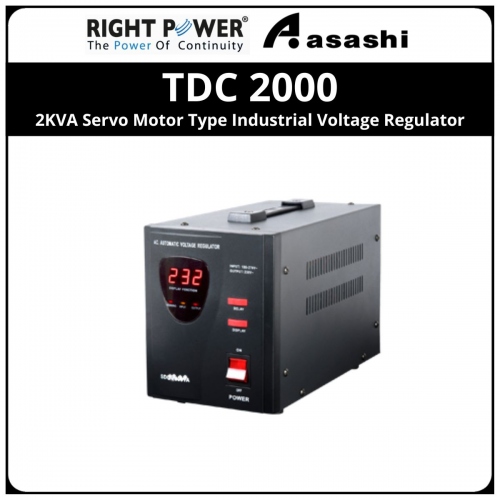Right Power TDC 2000 2KVA Servo Motor Type Industrial Voltage Regulator
