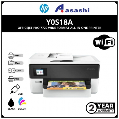 HP Officejet 7720 A3 AIO Wide Format Printer (Online Warranty Registration 1+1 Yr)