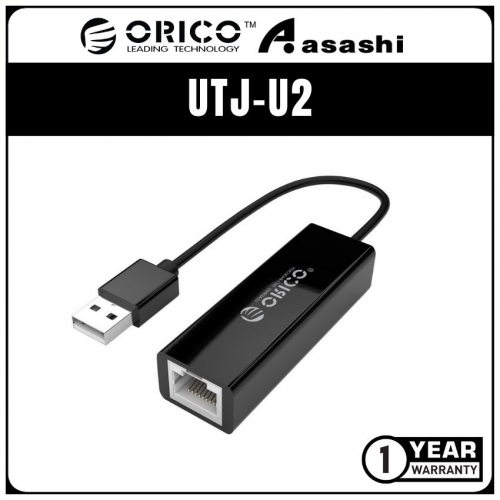 ORICO UTJ-U2 USB 2.0 to RJ45 10/100 Ethernet port (1 yrs Limited Hardware Warranty)