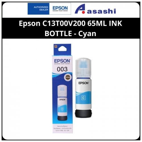 Epson 003 C13T00V200 65ML INK BOTTLE - Cyan