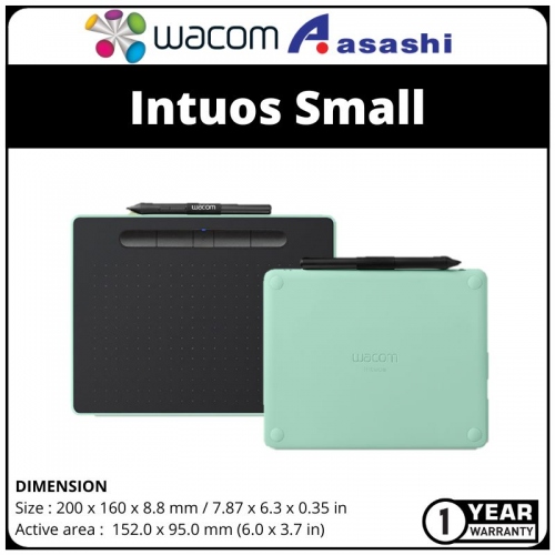 Wacom Intuos Small Bluetooth (CTL4100WL/EO-CX) Pistachio