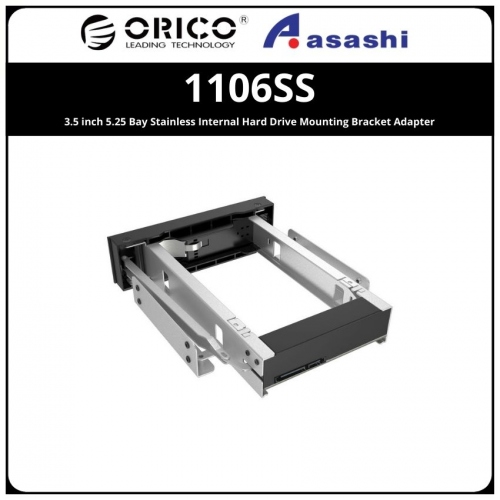 ORICO 1106SS 3.5 inch 5.25 Bay Stainless Internal Hard Drive Mounting Bracket Adapter