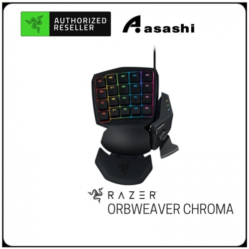 Razer Orbweaver Chroma (Razer Green Mechanical Switch, 30 fully programmable keys) [RZ07-01440100-R3M1]