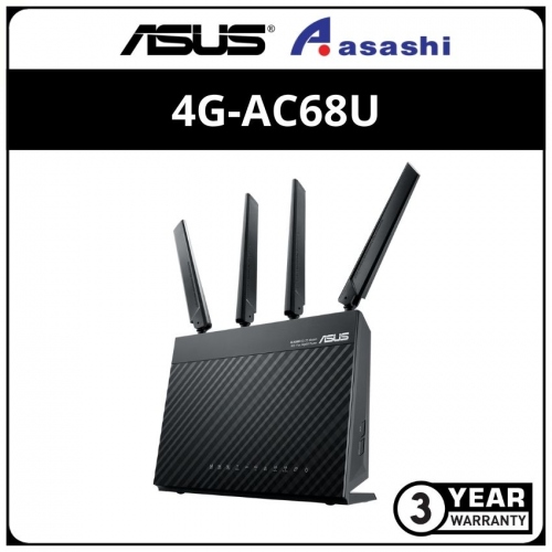 Asus 4G-AC68U AC1900 Dual Band LTE WiFi Modem Router